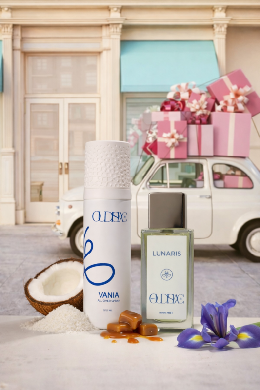 We’ve prepared a special offer featuring a dreamy blend for both hair and body — designed to keep you looking captivating and smelling irresistible all day long. Lunaris Hair Perfume & Vania All Over Spray An exclusive offer for a limited time only.